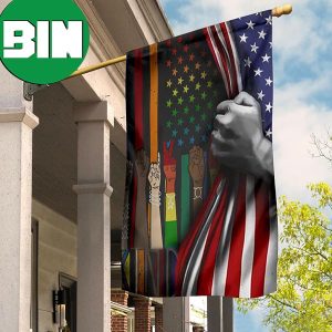 Be Kind Inside American Flag Support LGBTQ Flag Gifts For Gay Best Friend Outdoor Decor 2 Sides Garden House Flag