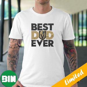 Best Dad Ever NHL Vegas Golden Knights Stanley Cup Final Champions Happy Father Day 2023 T-Shirt