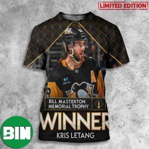 Bill Masterton Memorial Trophy Winner Kris Letang NHL Awards 2023 3D T-Shirt