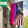 Bisexual Flag Power Fist Bisexual Pride Bi Flag Bi Curious Banner Indoor Outdoor Decor 2 Sides Garden House Flag