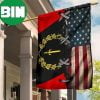 American Grown With African Roots Flag Patriot Black African Pride Gift For Wall Holiday Decor 2 Sides Garden House Flag