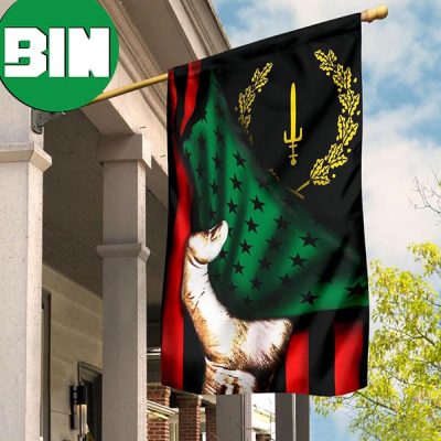 Black Heritage Flag Inside African American Flag Proud Black American