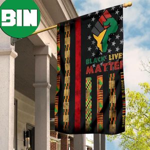 Black Lives Matter Flag Blm Flag American African Juneteenth Day Outdoor Flag 2 Sides Garden House Flag