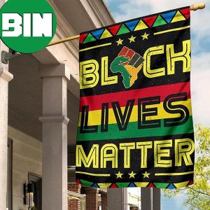 Black Lives Matter Flag Blm Flag American African Juneteenth Decor 2 Sides Garden House Flag