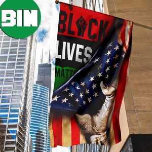 Black Lives Matter Inside American Flag Blm 2 Sides Garden House Flag