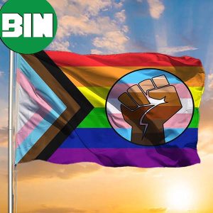 Black Trans Lives Matter Flag LGBT Progress Les Gay Bi Trans Pride LGBTIQA Flag Decor Gift 2 Sides Garden House Flag