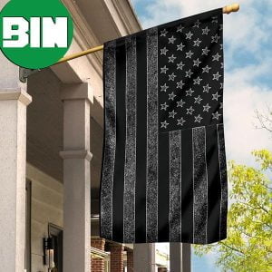 Blacked Out American Flag All Black American Flag United States Black 2 Sides Garden House Flag