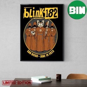 Blink-182 San Diego June 19 2023 Event Merch Home Decor Poster Canvas