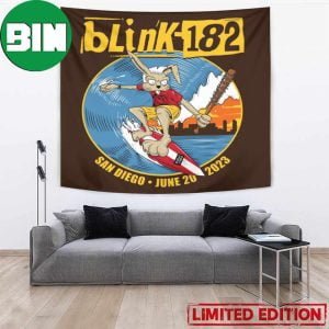 Blink-182 San Diego June 20 2023 Merch Home Decor Poster Tapestry