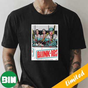 Blink-182 Seattle Event Poster x Seattle Kraken June 25 2023 T-Shirt