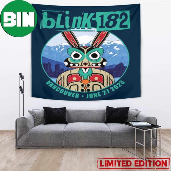 Blink-182 Vancouver June 27 2023 Vancouver Event Tee Poster Tapestry