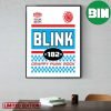 Blink-182 World Tour 2023 2024 Crappy Punk Rock BMXer Poster Canvas