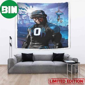 Carolina Panthers Into The Panther-Verse x Spider-Man Across The Spider-Verse Wall Art Decor Poster-Tapestry
