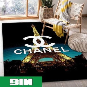 Chanel Fashion x Effiel Tower Hot 2023 Brand Home Decor Rug Carpet