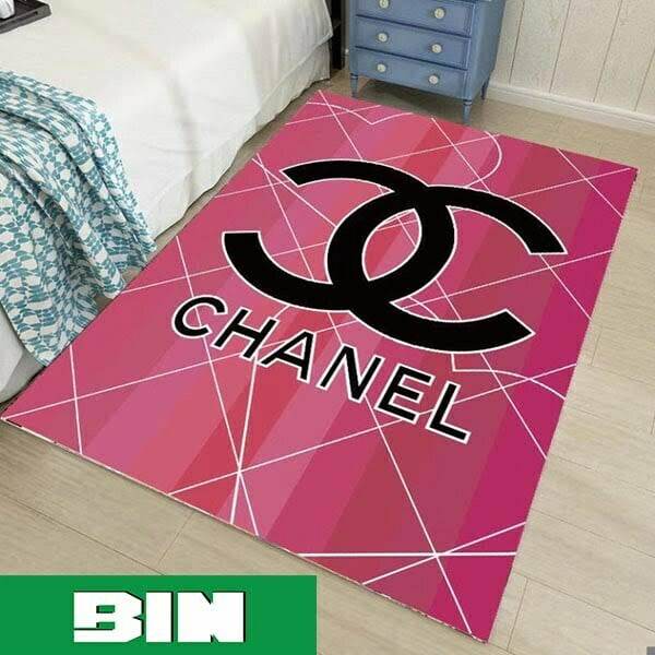 Chanel Pink Luxury Area Rug For Living Room Best 2023 Bedroom