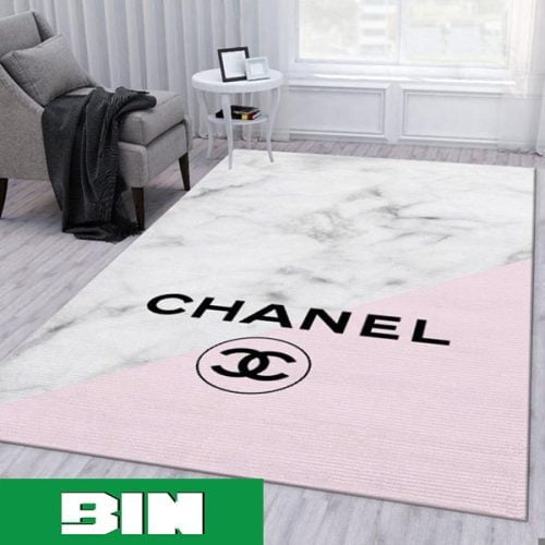 Chanel Pink Luxury Area Rug For Living Room Hot 2023 Bedroom Carpet