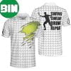 Weapon Of Choice Green Tennis Ball On The Net Polo Shirt