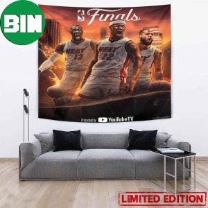 Congrats Jimmy Butler And His Team Miami Heat Winner Of 2023 NBA Finals Poster Home Decor Tapestry