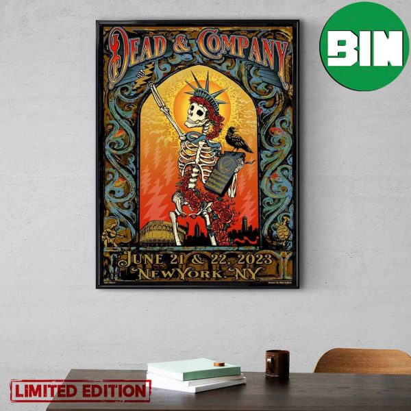 Dead And Company June 21 22 2023 New York NY The Final Tour Home Decor Poster Canvas