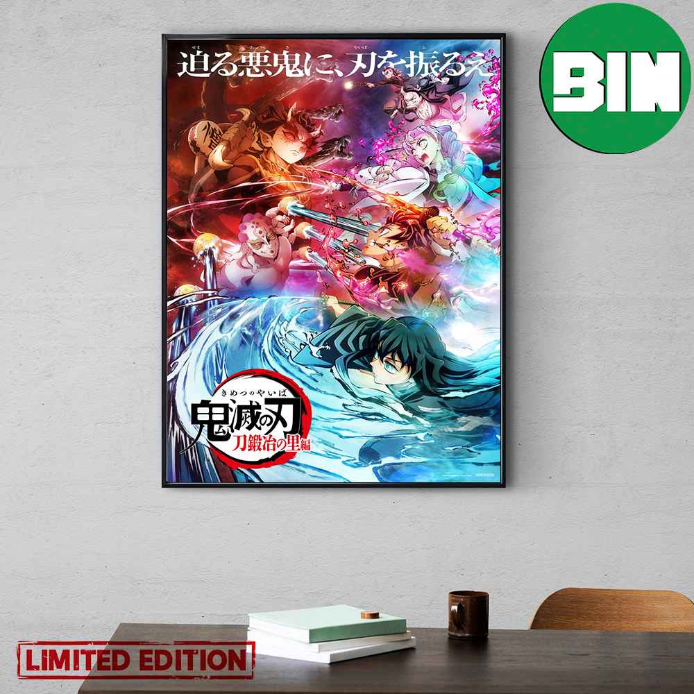 Canvas Printed Modern Demon Slayer Kimetsu No Yaiba Poster Home