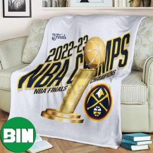 Denver Nuggets Fanatics Branded 2023 NBA Finals Champions Floater Trophy Fleece Blanket