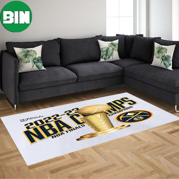 Denver Nuggets Fanatics Branded 2023 NBA Finals Champions Floater Trophy Rug Home Decor