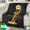 Denver Nuggets NBA Trophy And Signatures Champions NBA Finals 2023 Fleece Blanket