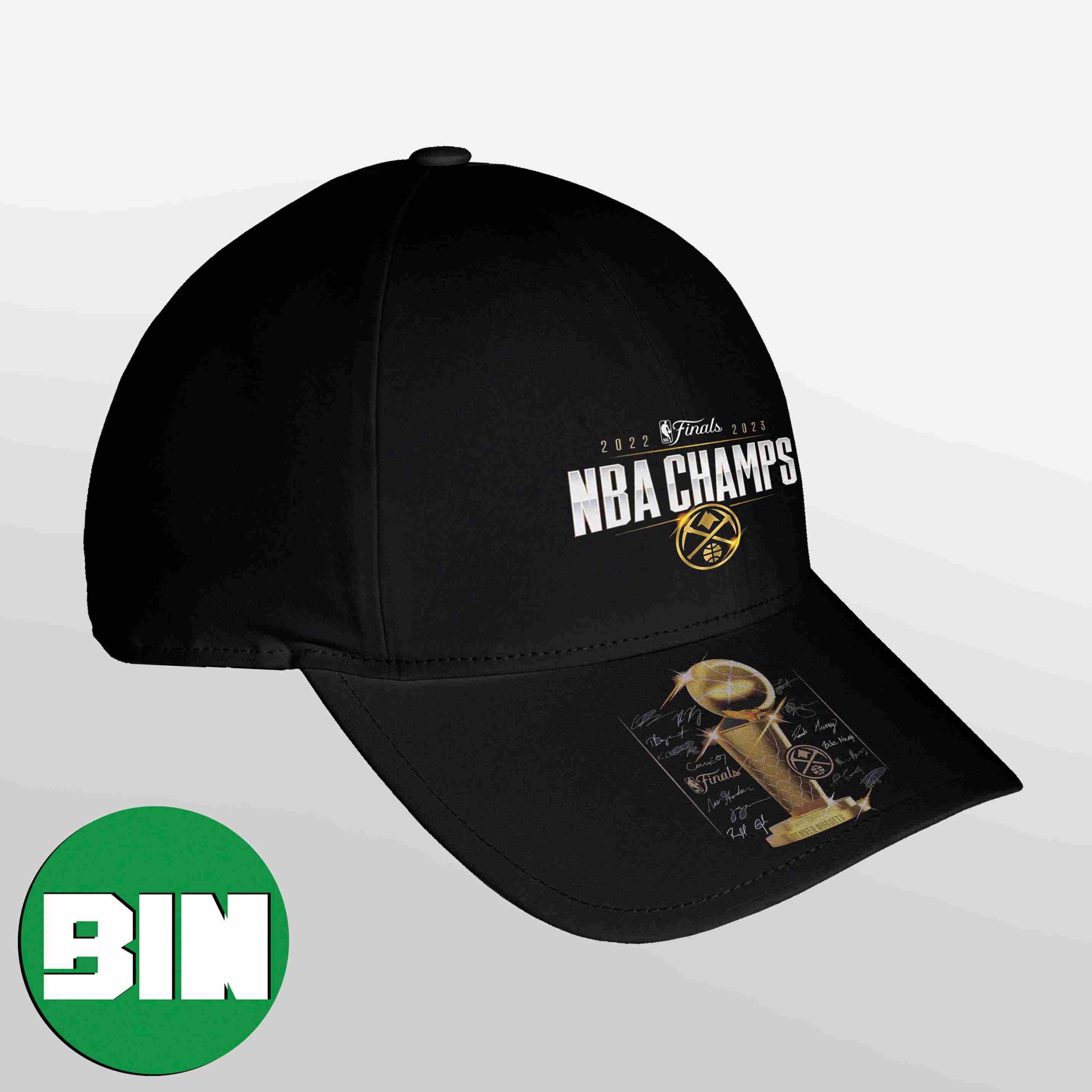 KTZ Black Denver Nuggets 2023 Nba Finals Champions Trophy Stack 9twenty  Adjustable Hat for Men
