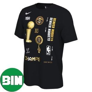 Denver Nuggets Nike 2023 NBA Finals Champions Celebration Expressive T-Shirt