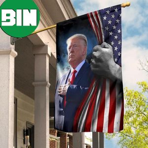 Donald Trump Salute American Flag U.S Patriotism MAGA Trump Garden Flag 2 Sides Garden House Flag