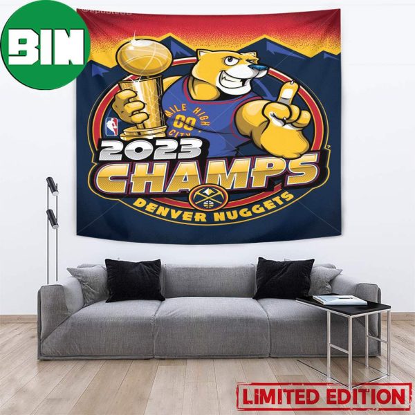 Eric Poole Art Congrats Denver Nuggets Winner NBA Finals 2023 Art Home Decor Poster-Tapestry