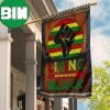 Green Red And Black American Flag African Black Liberation Flag Juneteenth Day Decorations 2 Sides Garden House Flag