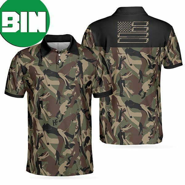Golf Camouflage Pattern Military Golfing Summer Polo Shirt
