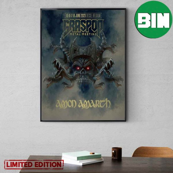 Graspop Metal Meeting Amon Amarch June 2023 Dessel Belgium Home Decor Poster Canvas