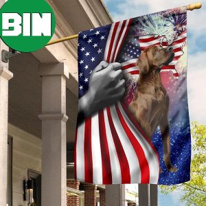 Great Dane Inside American Flag Dog Patriotic Independence Day 4Th Of July Decorations Outdoor 2 Sides Garden House Flag