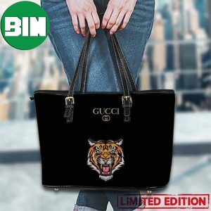 Gucci And Tiger Logo Hot 2023 Leather Handbag