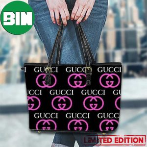 Gucci Pink Logo Luxury Brand 2023 Leather Handbag