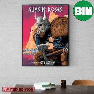 Guns N’ Roses 21st June 2023 Ekeberg Camping Oslo Home Decor Poster Canvas