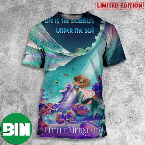 Halle Bailey As The Little Mermaid Fan Art Movie 2023 All Over Print T-Shirt