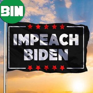 Impeach Biden Flag Anti Biden Flag For Trump Voters Outdoor Decor Hanging 2 Sides Garden House Flag