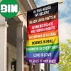 In This House We Believe Flag Science Is Real BLM Kindness Is Everything Feminism Great Gifts 2 Sides Garden House Flag