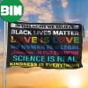 Juneteenth Decorations BLM Be Kind Flag Black African American Flag Outdoor Decor 2 Sides Garden House Flag