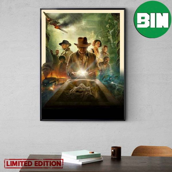 Indiana Jones Dial Of Destiny Exclusive Poster Movie 2023 Home Decor Poster Canvas