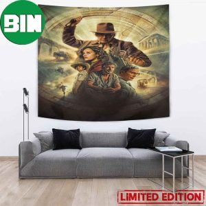 Indiana Jones Dial Of Destiny New Poster 2023 Tapestry