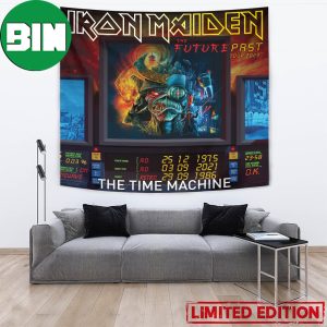 Iron Maiden The Time Machine The Future Past Tour 2023 Poster Tapestry
