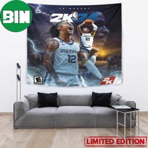 Ja Morant Cover Athete For NBA 2K24 Home Decor Poster Tapestry