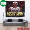 Miami Heat Defeat Denver Nuggets In Game 2 Series Tied NBA Finals 2023 Wall Art Poster Decor Tapestry