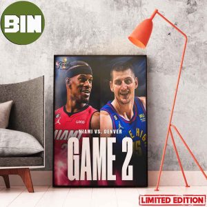 Jimmy Butler vs Nikola Jokic On Game 2 In The NBA Finals Poster-Canvas
