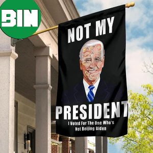 Joe Biden Not My President Flag Anti Biden Flag For Indoor Outdoor Hanging 2 Sides Garden House Flag