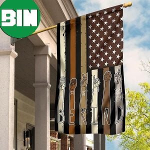 Juneteenth Decorations BLM Be Kind Flag Black African American Flag Outdoor Decor 2 Sides Garden House Flag